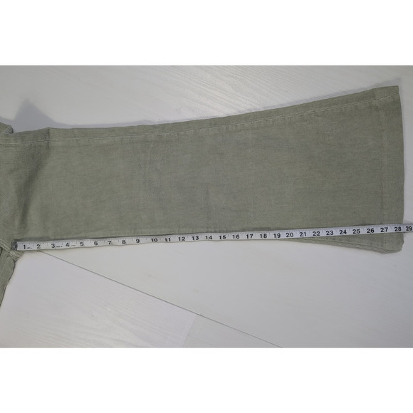 Rolla’s Eastcoast Flare Pants Women’s 26 (M 24x28.5) Corduroy Green High Rise - Picture 11 of 13